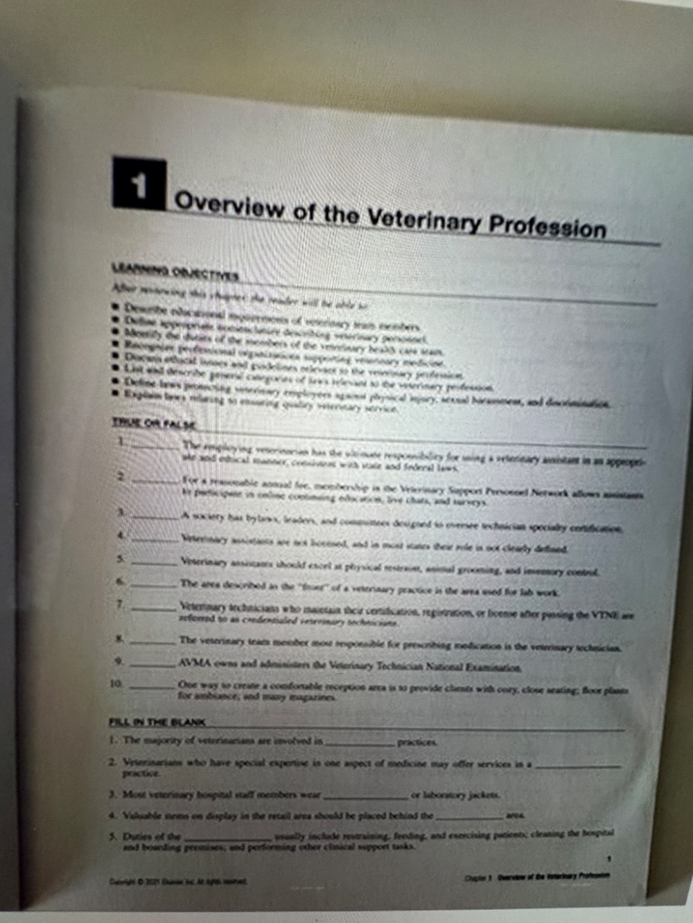 Workbook Elsevier's Veterinary Assisting Textbook - Picture 5 of 8